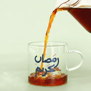 Glass Tea Cup -Ramadan 2026- 6pcs - The Dana Store